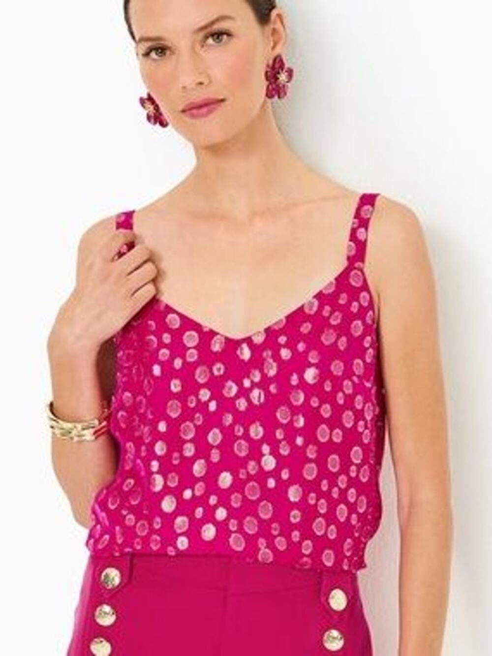 Lilly Pulitzer Nadia Silk Cami Sz 12